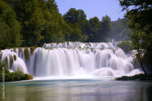 Fototapeta Naklejka Na Ścianę i Meble -  Krka waterfalls in Croatia . Europe