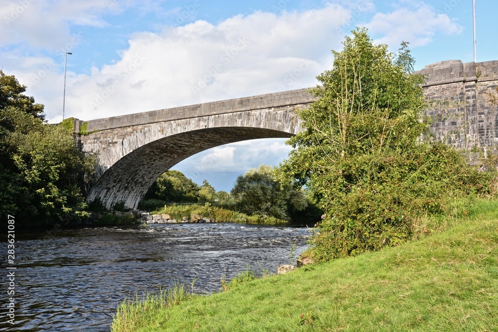 The Towy Bridge at Llandeilo, Carmarthenshire, Wales.