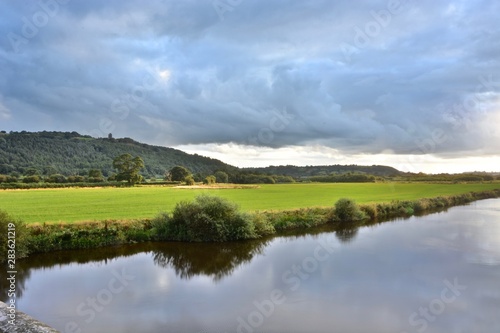 The Towy River at Dryslwyn, Carmarthenshire, Wales, U.K.