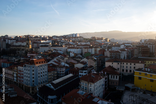 Overlooking the rooftops of Bilbao, Spain