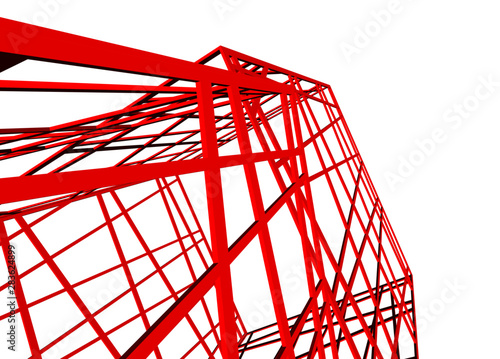 structure building construction. Industrial background