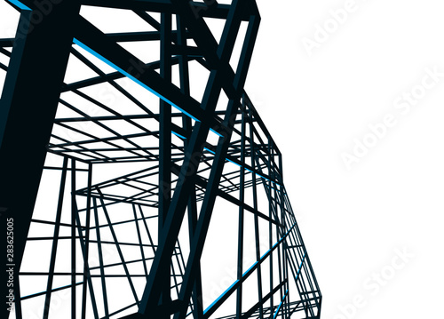 structure building construction. Industrial background