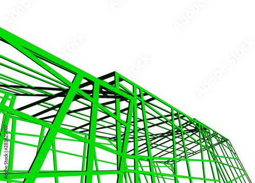 structure building construction. Industrial background