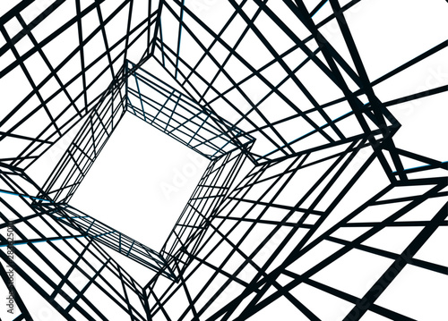 structure building construction. Industrial background