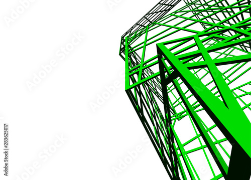 structure building construction. Industrial background