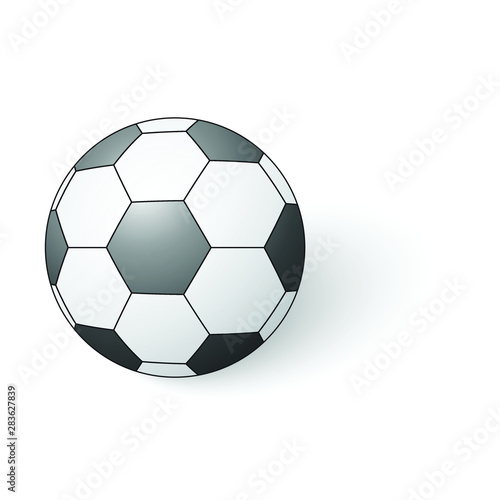 soccer icon.  vector football ball 