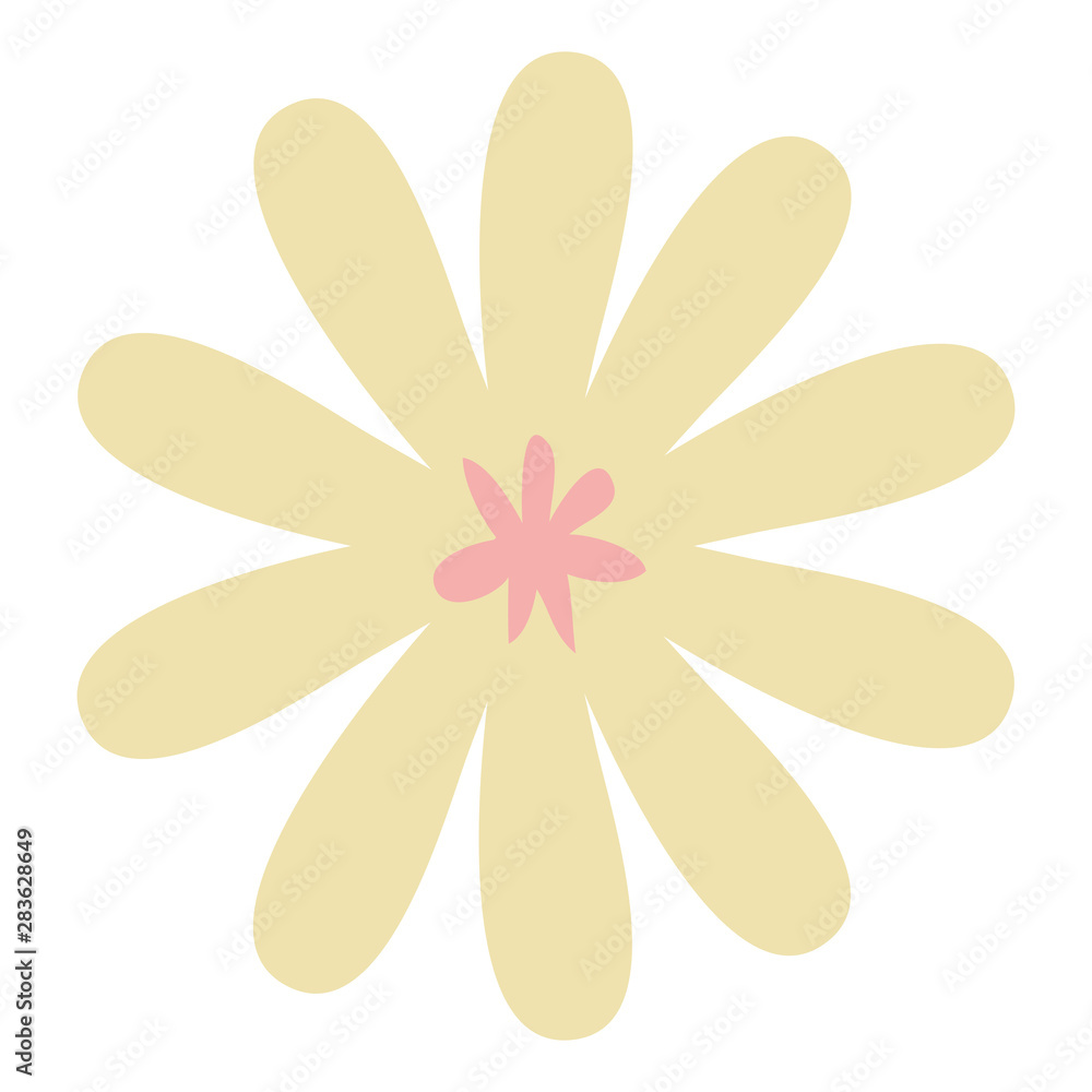 Isolated flower ornament design vector illustration Isolated flower ornament design vector illustration