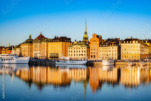 View of Stockholm Sweden early morning