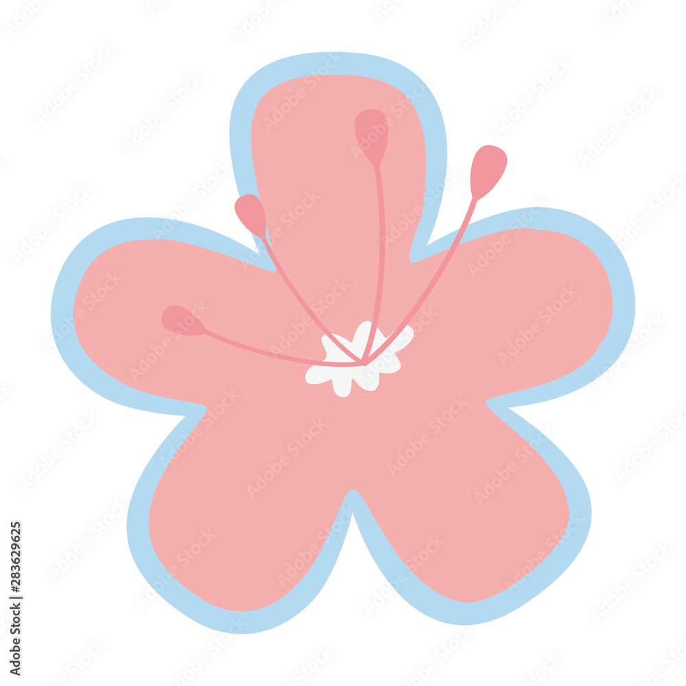 Isolated flower ornament design vector illustration Isolated flower ornament design vector illustration