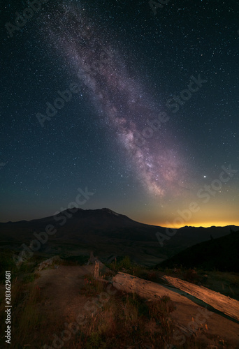 Milky Way Over Mount Saint Helens © John