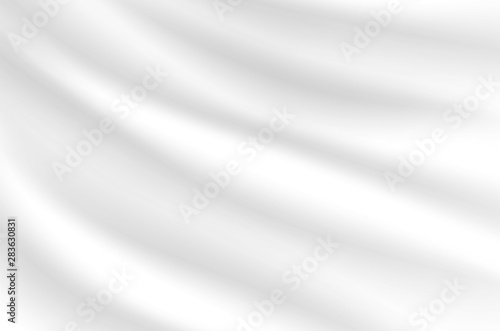 Milk white wave background Looks soft, like a swaying white cloth.