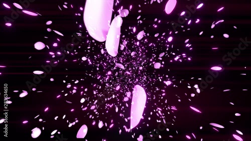 桜吹雪 ループ CGアニメーション