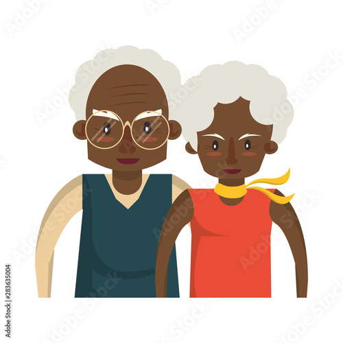 grandparents senior old people cartoon