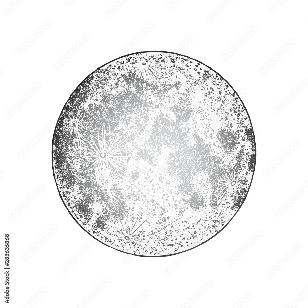 43189 Vintage Moon Drawing Images Stock Photos  Vectors  Shutterstock