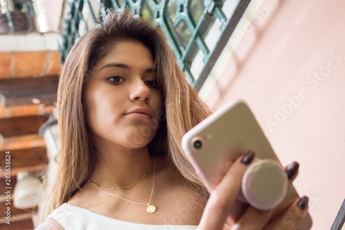 Teenage girl on the phone