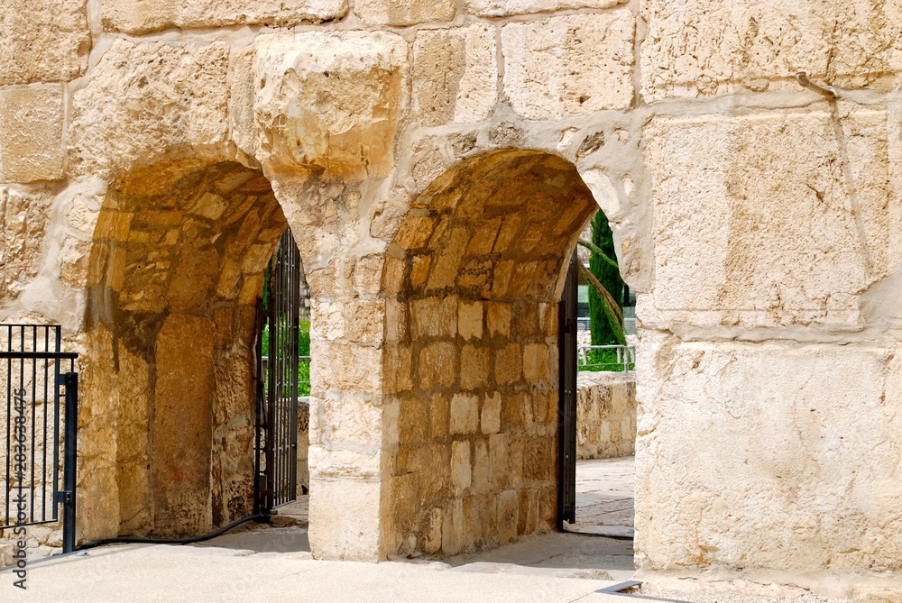 Gates to Temple Mount Archaeological Park