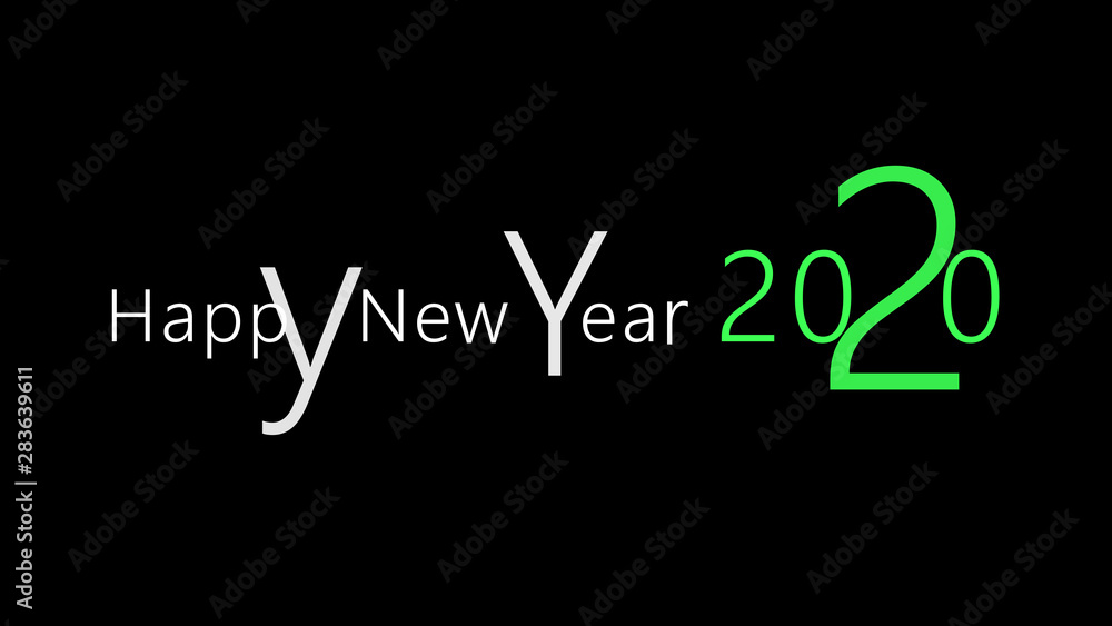 Happy New Years 2020 lovely easy design concept Happy New Years 2020 lovely easy design concept