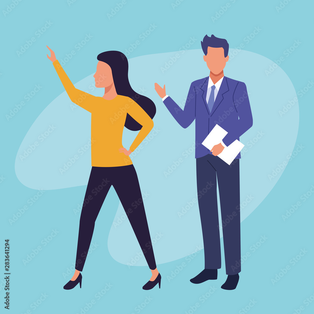 Executive business workers charaters Executive business workers charaters