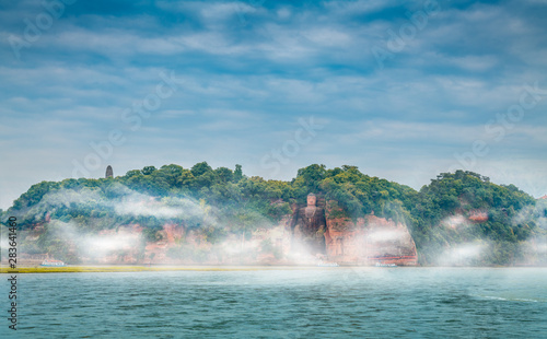 Beautiful scenery in the Great Buddha Scenic Area of Leshan, Sichuan Province, China