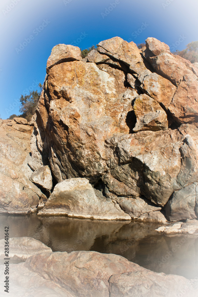 rocks and sky