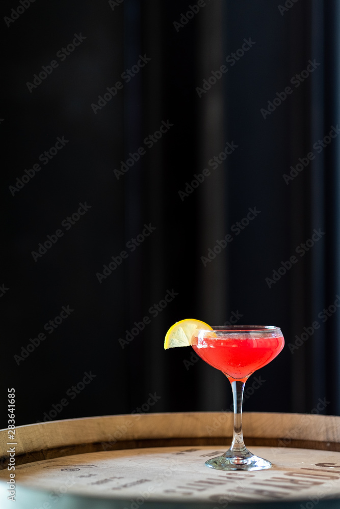 Cocktail with lemon