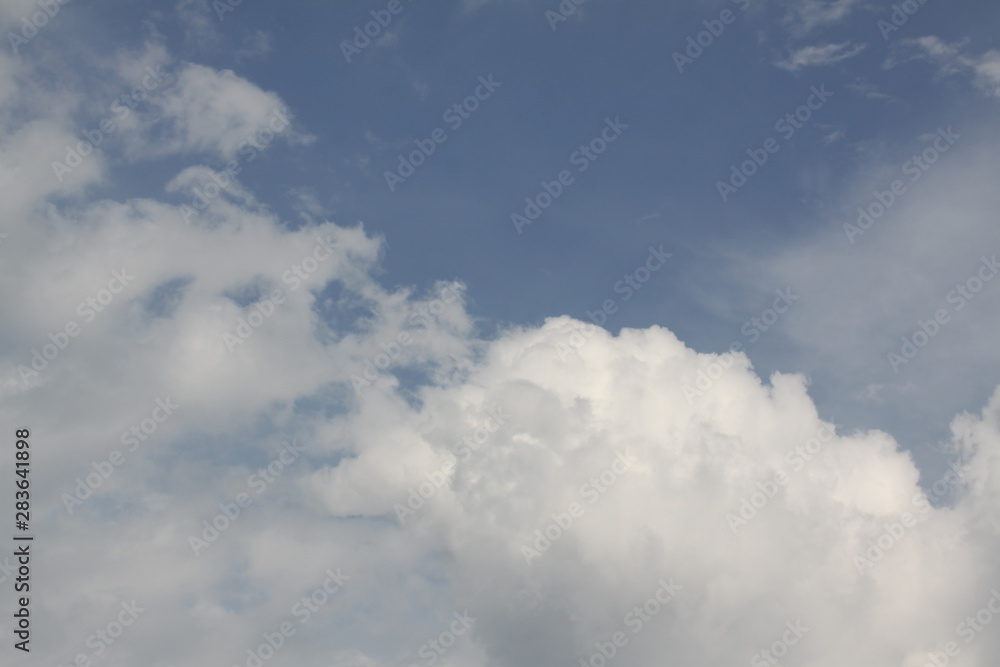 blue sky with white clouds