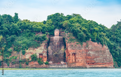 Quadro em tela Beautiful scenery in the Great Buddha Scenic Area of Leshan, Sichuan Province, C