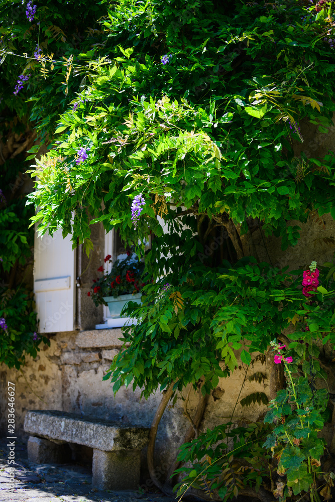 Street sketches of the picturesque Breton town of Dinan. Brittany. France Street sketches of the picturesque Breton town of Dinan. Brittany. France
