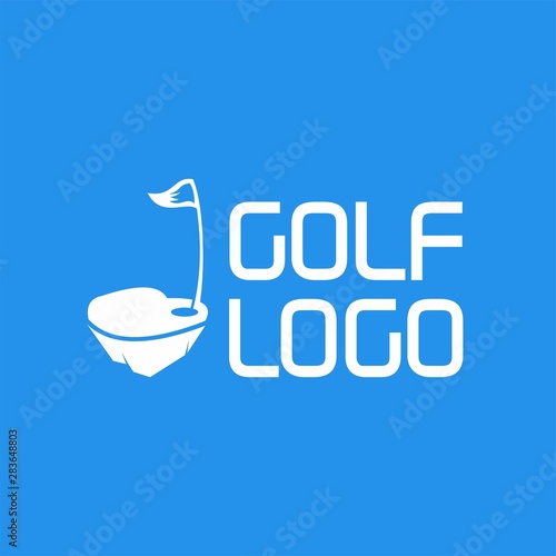 Golf flat Logo design. Editable EPS file. Vector illustration-06