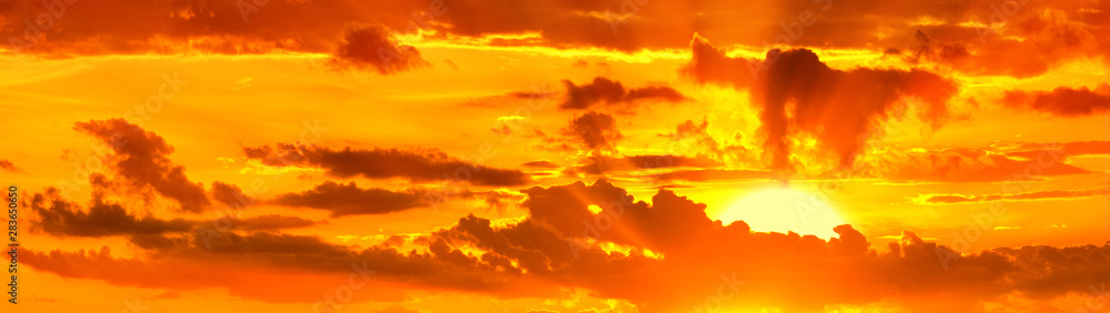sunset sky with clouds and setting sun panorama landscape background panoramic wide view of natural color of sunrise dawn heaven with dramatic cloudscape design wallpaper high resolution photo sunset sky with clouds and setting sun panorama landscape background panoramic wide view of natural color of sunrise dawn heaven with dramatic cloudscape design wallpaper high resolution photo