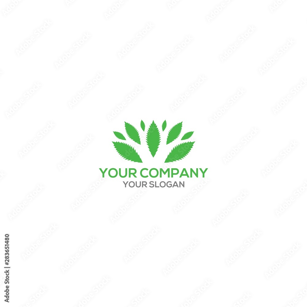 Element Green Leaf Logo Design Vector Element Green Leaf Logo Design Vector
