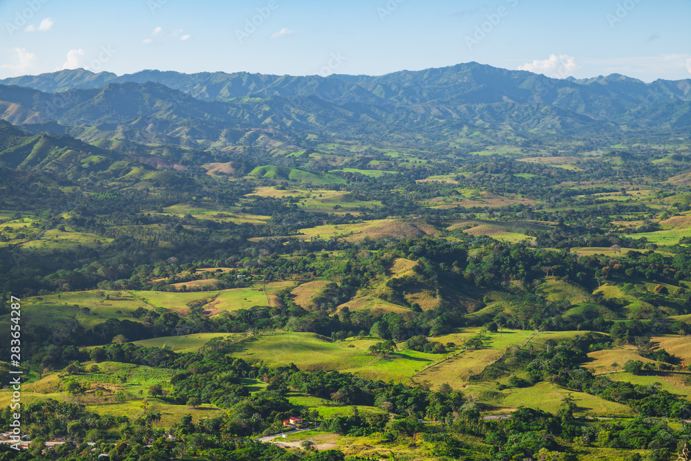 Mountain landscape of Dominican Republic