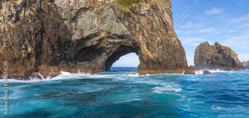 Piercy Island or Hole in the Rock, New Zealand
