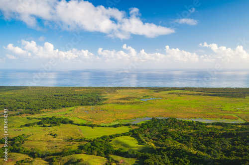 Dominican Republic landscape. Natural photo