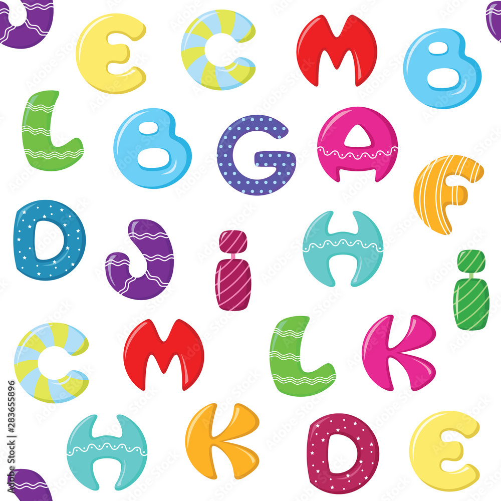 seamless pattern colorful alphabet seamless pattern colorful alphabet