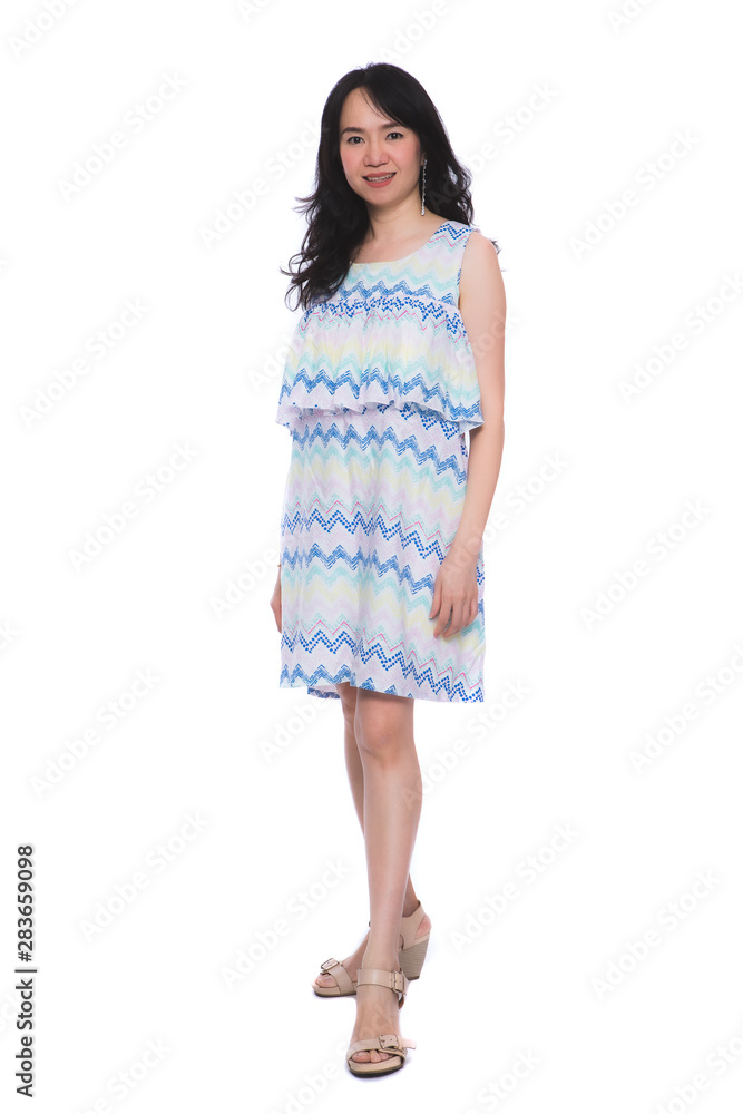 Portrait of happy asian woman over the white background. Portrait of happy asian woman over the white background.
