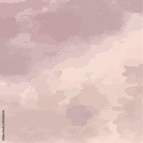 Vector illustration of tender violet watercolor stains. Abstract background for design