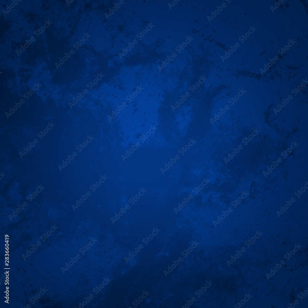Beautiful blue old background. Grunge background. Square space for text.