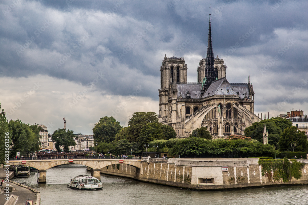 Notre de Dame de Paris Cathedral in France