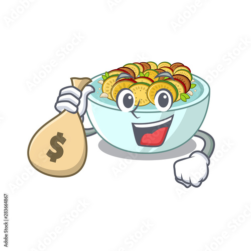 With money bag ratatouille is cooked in mascot pan