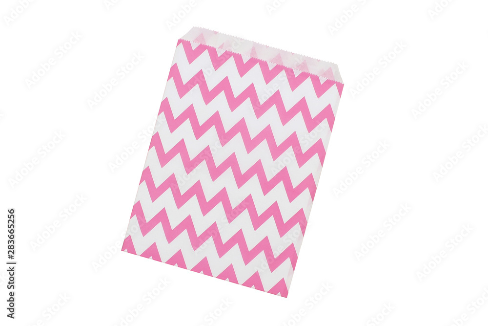 Fototapeta premium open paper envelopes pink chevron