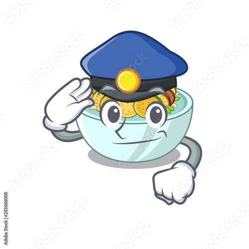 Police ratatouille is cooked in mascot pan