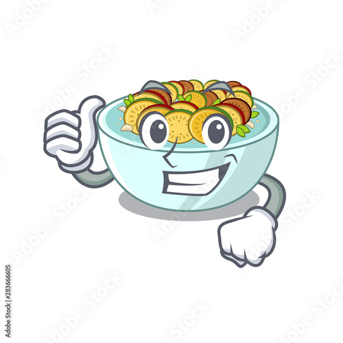 Thumbs up ratatouille with in the character shape
