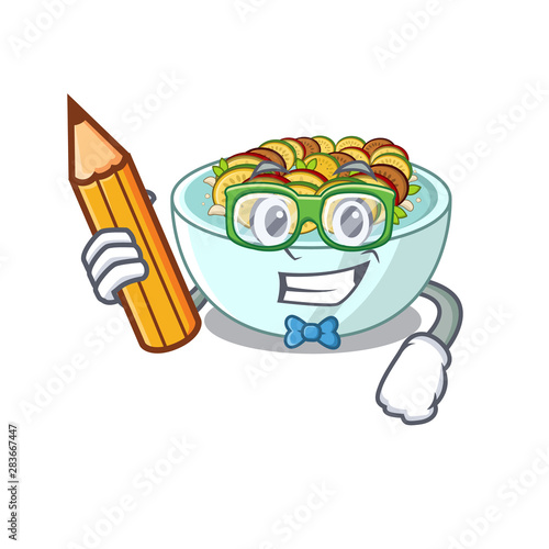 Student ratatouille with in the character shape