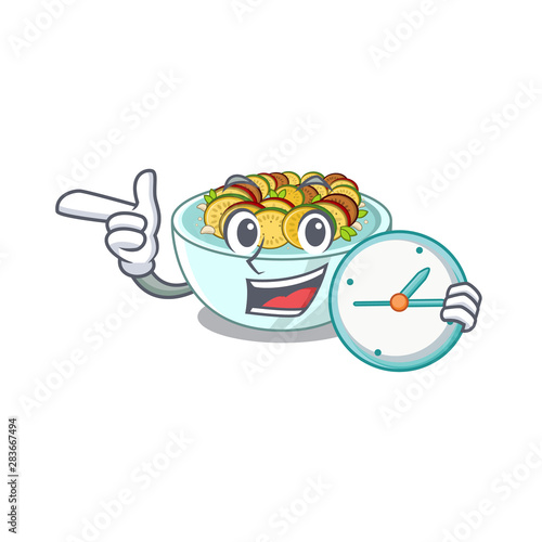 With clock ratatouille with in the character shape