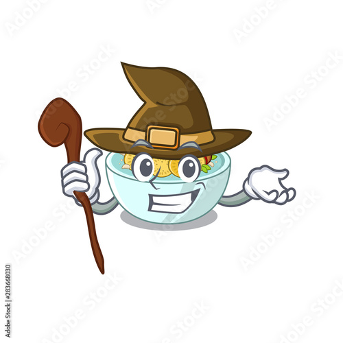 Witch ratatouille isolated with in the cartoon