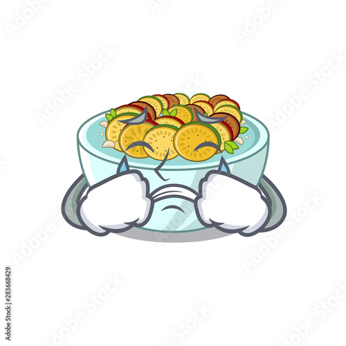 Crying ratatouille isolated with in the cartoon