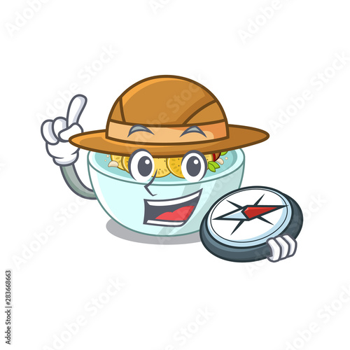 Explorer ratatouille isolated with in the cartoon