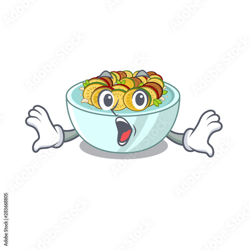 Surprised ratatouille isolated with in the cartoon