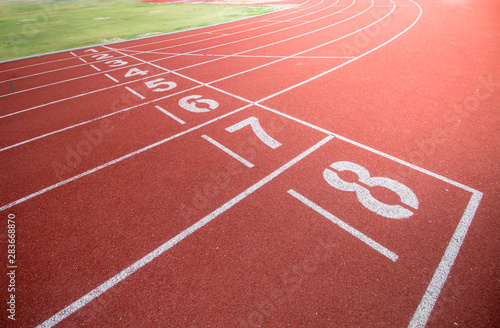 running track with numbers © Eaknarin